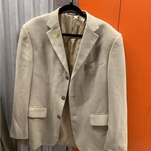 Oscar de la Renta Light Tan Men's Blazer wool 42s